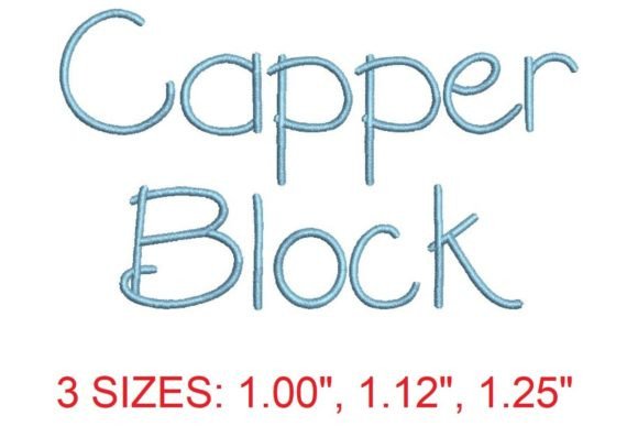 Capper Block Font: A Seasonal Embroidery Staple