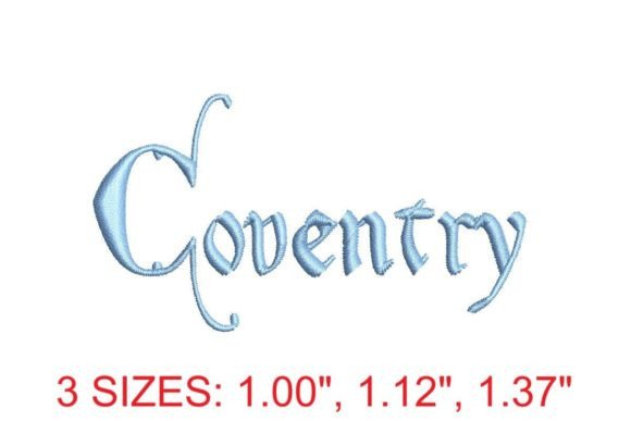 Coventry Embroidery Font