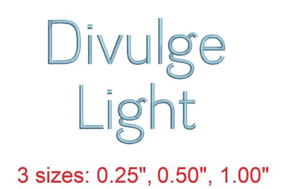Divulge LT: A Thoughtful Back-to-School Font for Real Embroidery Work