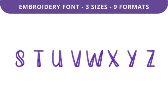 Ease My Mind Font Uppercase S to Z