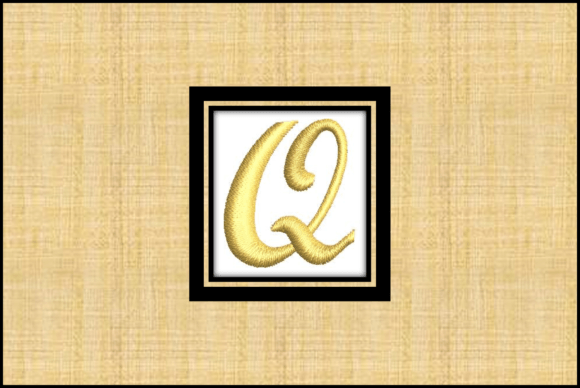 Gold Letter Q
