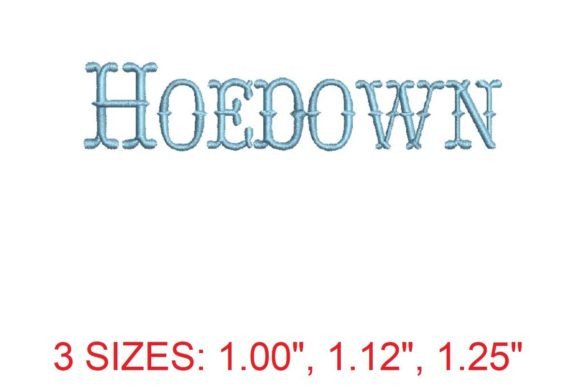 Hoedown Font Review