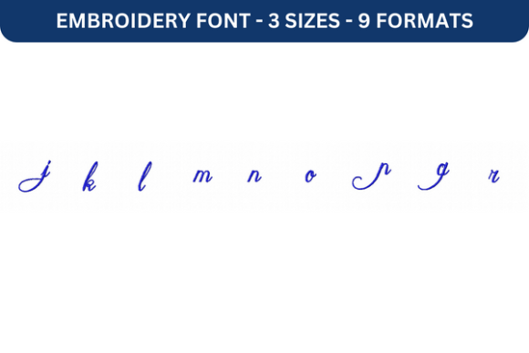 Mathilde Castleland Font: Lower J to R